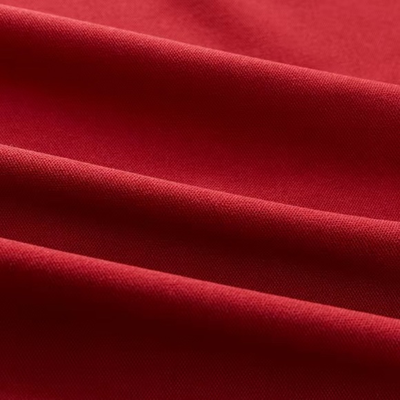 Wine red Casual Geo Print Two-piece Set, Long Sleeve Zip Up Top & Slant Pock… - Picture 5 of 8